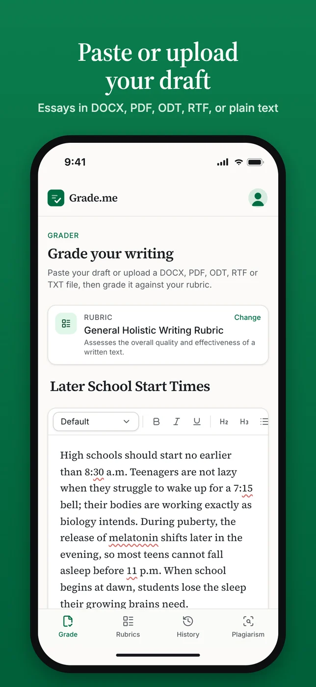 Grade.me — grader