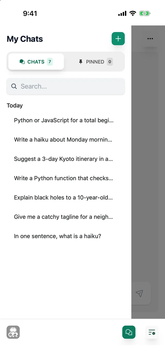 Prompt.me — my chats