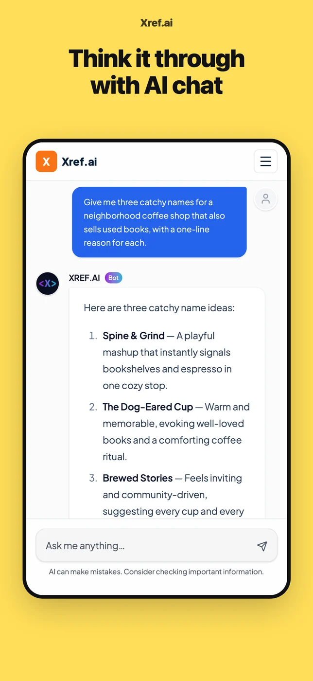 Xref.ai — chat